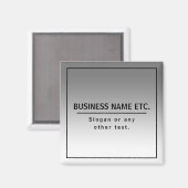 Uw bedrijfsnaam of merk enz. magneet (Voorkant / Achterkant)