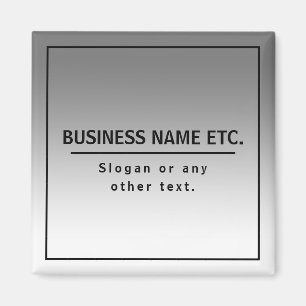 Uw bedrijfsnaam of merk enz. magneet