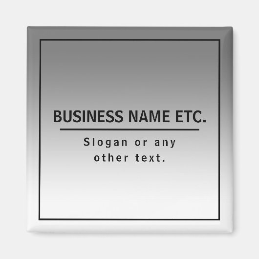 Uw bedrijfsnaam of merk enz. magneet (Voorkant)