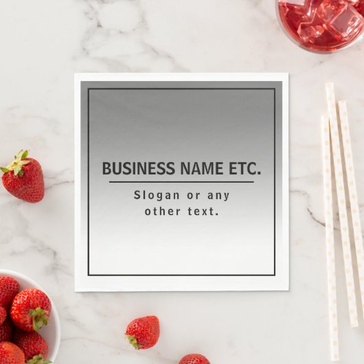 Uw bedrijfsnaam of merk enz. servet (Insitu)