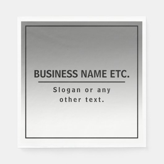 Uw bedrijfsnaam of merk enz. servet (Voorkant)