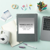 Uw bedrijfsnaam of merk enz. sticker (iPad Cover)