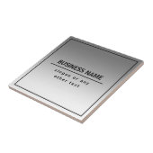 Uw bedrijfsnaam of merk enz. tegeltje (Zijkant)