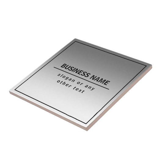 Uw bedrijfsnaam of merk enz. tegeltje (Zijkant)