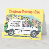 Uw bedrijfsnaam op Van Christmas Kaart