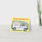 Uw bedrijfsnaam op Van Christmas Kaart (Voorkant)