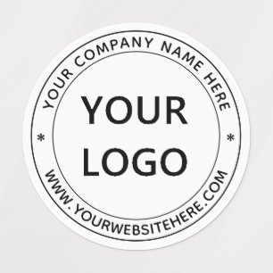 Uw bedrijfsnaam Stempel eenvoudig op maat Labels