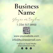 Uw bedrijfsnaam Storefront QR-code Contactgegevens Raamsticker (Vel 3)