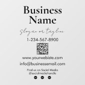 Uw bedrijfsnaam Storefront QR-code Contactgegevens Raamsticker (Vel)