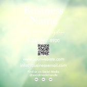 Uw bedrijfsnaam Storefront QR-code contactgegevens Raamsticker (Vel 3)
