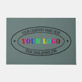 Uw BedrijfsNaam Tekst Gepersonaliseerde Kantoor Deurmat (Voorkant)