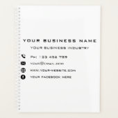 Uw bedrijfsnaam Tekst Info Business Planner (Voorkant)