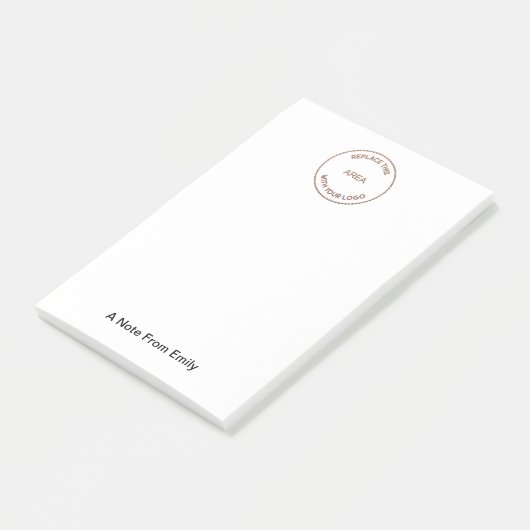 Uw bedrijfsnaam Typografie Post-it® Notes (Schuin)