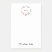 Uw bedrijfsnaam Typografie Post-it® Notes (Voorkant)