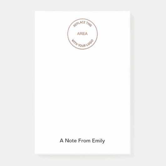 Uw bedrijfsnaam Typografie Post-it® Notes (Voorkant)