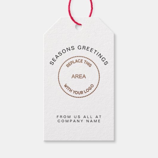 Uw bedrijfsnaam van uw bedrijf Logo Cadeaulabel (Voorkant)