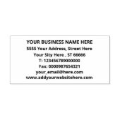 Uw bedrijfsnaam Volledige informatiestempel Zelfinktende Stempel (Design)