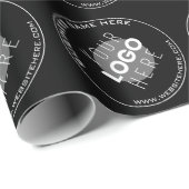 Uw bedrijfsnaam, website + geüploade Afbeelding Cadeaupapier (Rol Hoek)