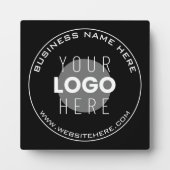 Uw bedrijfsnaam, website + geüploade Afbeelding Fotoplaat (Voorkant)