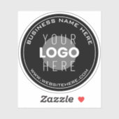 Uw bedrijfsnaam, website + geüploade Afbeelding Sticker (Vel)