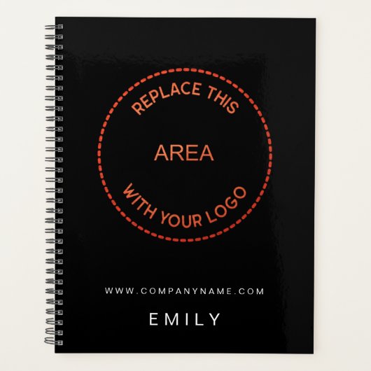 Uw bedrijfsnaam Website Zwart Planner (Voorkant)