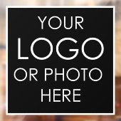 Uw bedrijfsnaam winkelpui Zakelijk logo Raamsticker (Vel 2)