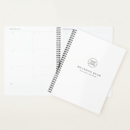 Uw bedrijfspanner van de Aangepaste Witte Bedrijfs Planner