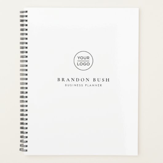 Uw bedrijfspanner van de Aangepaste Witte Bedrijfs Planner (Voorkant)