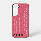 Uw bedrijfspromotiemateriaal voor Visitekaartjes Samsung Galaxy Hoesje (Achterkant)