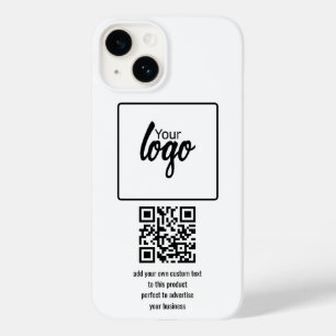 Uw BedrijfsQR Code en Tekst van de Logo Case-Mate iPhone 14 Hoesje