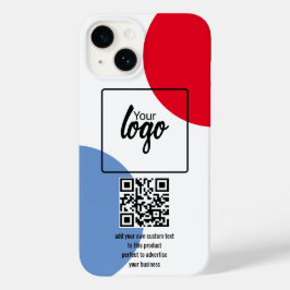 Uw BedrijfsQR Code en Tekst van de Logo Case-Mate iPhone 14 Hoesje
