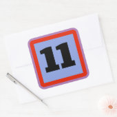UW BERICHT, bewerk tekst, Vierkante Sticker (Envelop)