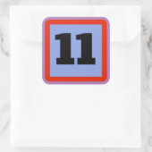 UW BERICHT, bewerk tekst, Vierkante Sticker (Tas)