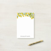 Uw bericht Citroen groen Post-it® Notes (Op bureau)