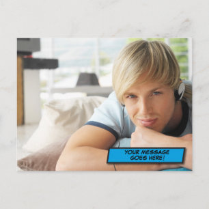 Uw bericht Foto Leuk Retro Stripboek Pop Kunst Briefkaart