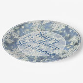 Uw bericht Frozen Frost Abstracte foto - Bokeh Papieren Bordje (Gekanteld)