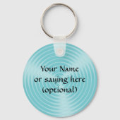 Uw bericht hier in blauw - sleutelhanger (Voorkant)