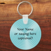 Uw bericht hier in blauw - sleutelhanger (Voorkant)