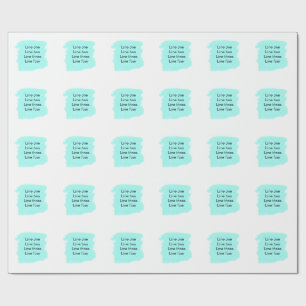 Uw bericht hier voeg tekstnaam monogram groen toe cadeaupapier