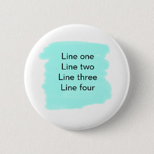 Uw bericht hier voeg tekstnaam monogram groen toe ronde button 5,7 cm