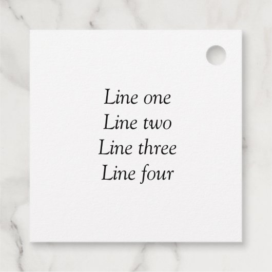 Uw bericht hier voegt de naam monogram afbeelding  bedankjes labels (Achterkant)