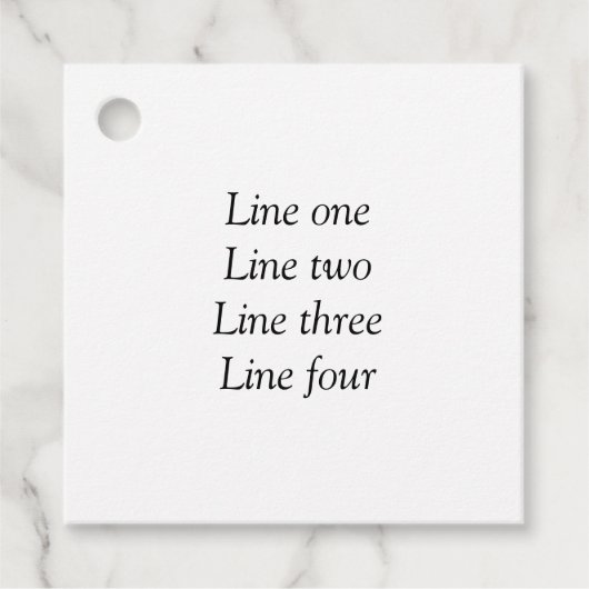 Uw bericht hier voegt de naam monogram afbeelding  bedankjes labels (Voorkant)