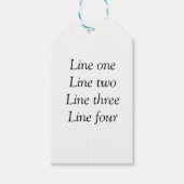 Uw bericht hier voegt de naam monogram afbeelding  cadeaulabel (Voorkant)