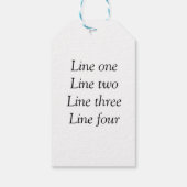 Uw bericht hier voegt de naam monogram afbeelding  cadeaulabel