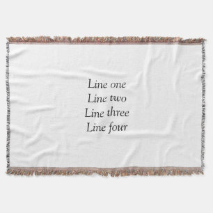 Uw bericht hier voegt de naam monogram afbeelding  deken