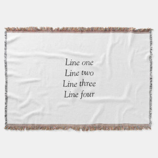 Uw bericht hier voegt de naam monogram afbeelding deken