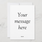 Uw bericht hier voegt de naam monogram afbeelding feestdagenkaart (Achterkant)