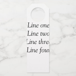 Uw bericht hier voegt de naam monogram afbeelding  flessenhanger