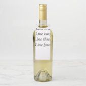 Uw bericht hier voegt de naam monogram afbeelding  flessenhanger (Op fles)