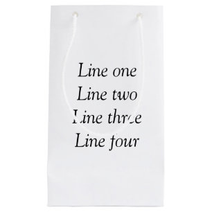 Uw bericht hier voegt de naam monogram afbeelding  klein cadeauzakje